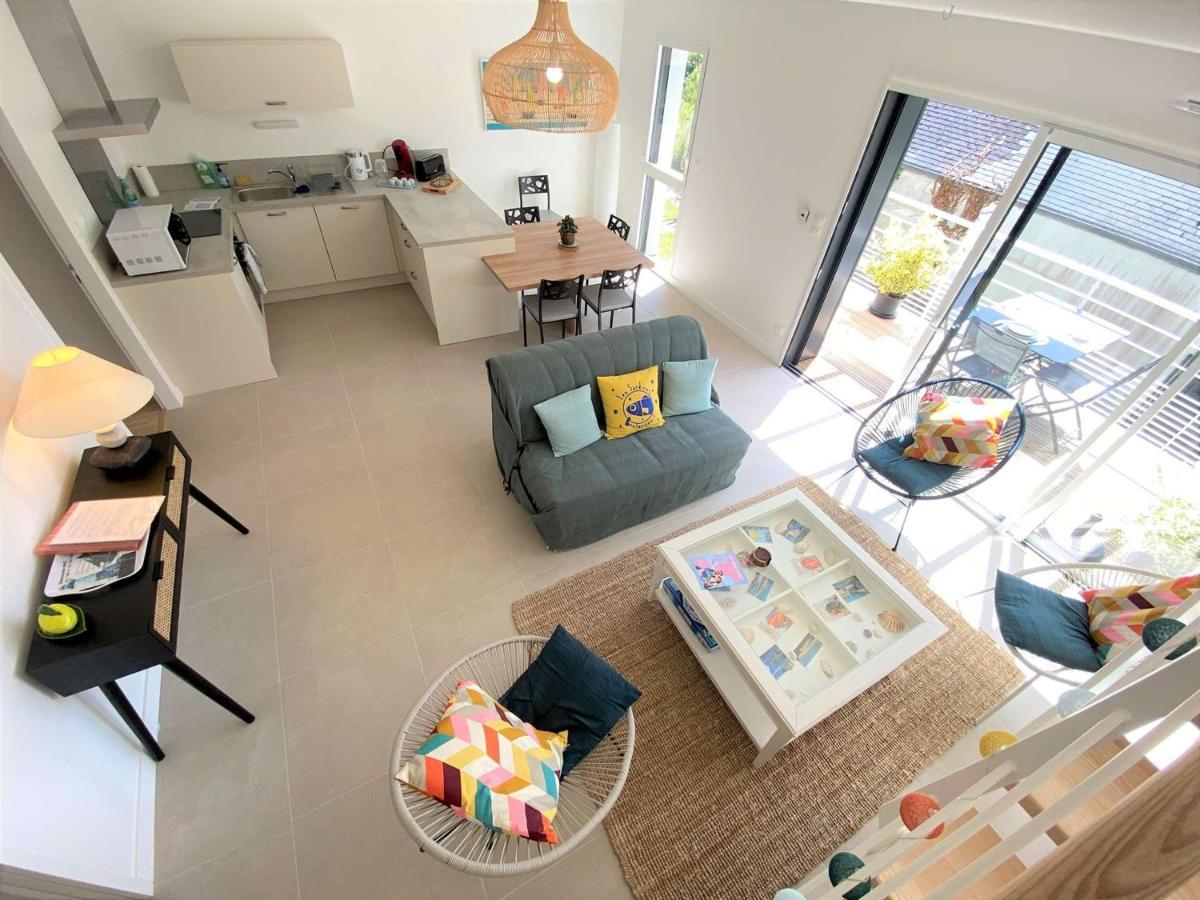 Duplex Lumineux A Benodet: Plage Et Thalasso A Pied, Terrasse, Parking Et Abri Velo Inclus - Fr-1-481-117 外观 照片